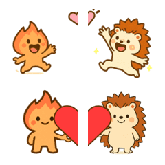 Starry Spark & Cool Hedgehog Stickers