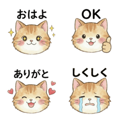 Fluffy Cat Daily Emoji