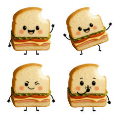 One Bite Sandwich 3D Emoji