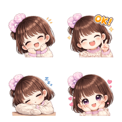 萌萌日常手繪表情貼