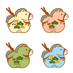 40가지 색상말의 해마스코트(갈색)