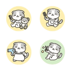 まるちょ風スコティッシュフォールド美容師