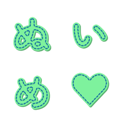 手作りステッチ デコ文字 044