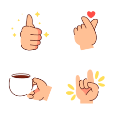 cute fingers count emoji