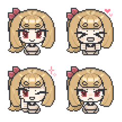 Girly chara pixel art Emoji