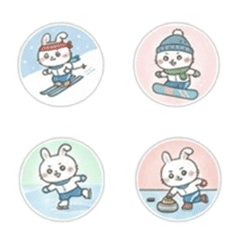 あかちゃんうさぎまるちょ　冬のスポーツ