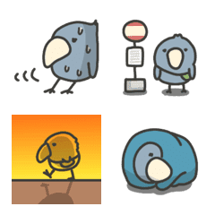 ハシビロコウの日常絵文字5