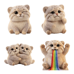 Healing Pallas's Cat Emoji