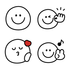 シンプルフェイスの使える絵文字