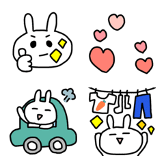 うさぎ　の日常絵文字