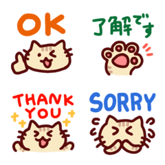 Reaction Orange Tabby Cat Emoji 40 Types