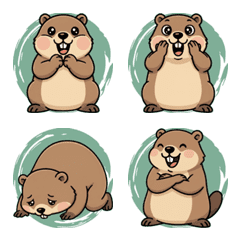 Groundhog's Exaggerated Reactions(Green)