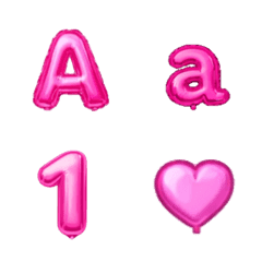 Helium balloon letters (hot pink)