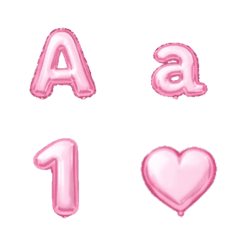 Helium balloon letters (pink)