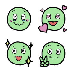 Green peas simple Emoji