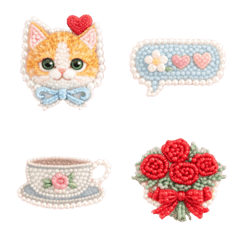 bead embroidery emoji