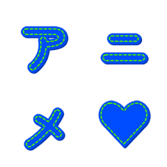 อักษรปักดุ๊กดิ๊ก Letter Emoji 035