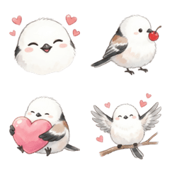 Shimaenaga Bird Emoji for Your Feelings