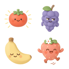 ผักผลไม้สีพาสเทลน่ารัก 3ดี