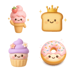 อาหารน่ารักสีพาสเทล 3ดี