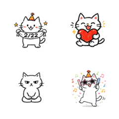 Shiro Neko Diary Emoji