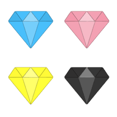Diamonds in various colors