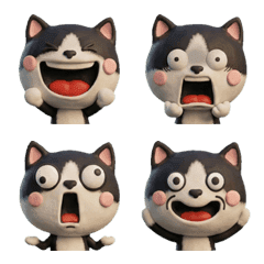 3D Hachiware Cat 25th