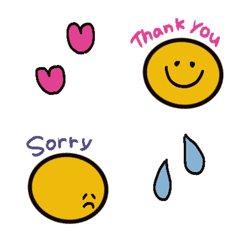 日常で使える絵文字です。