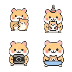 はむお育児・子育てドット絵文字