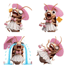 바퀴벌레 소녀, 너무 화나서 발을 동동!