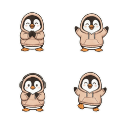 帽T企鵝：極致耍廢與冷靜應對