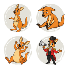 Energetic Kangaroo (Beige)