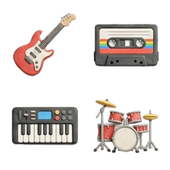 music Emoji clay