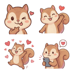 Chippy the Squirrel Emoji Collection
