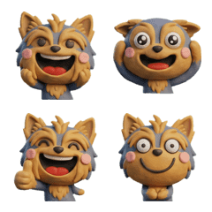 Moving 3D Yorkshire Terrier  26