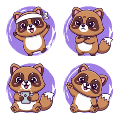 Tanuki's Funny Reactions (Purple)