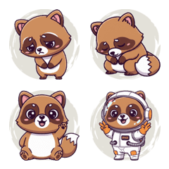 Tanuki's Funny Reactions (Beige)