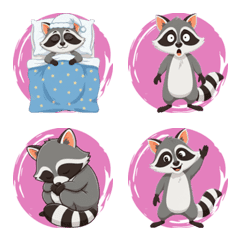 Raccoon's Secret Mood (Pink)