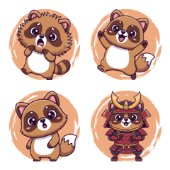 Tanuki's Funny Reactions (Orange)