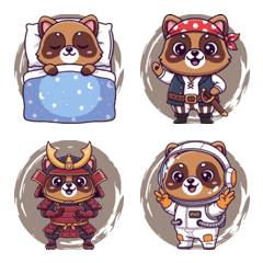 Tanuki's Funny Reactions (Brown)