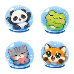 水晶球裡的小動物