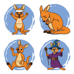 Energetic Kangaroo (Blue)
