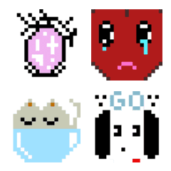 動く！ガラケー風90’s絵文字
