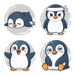 Penguin's Calm Reaction (Gray)