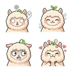 Fluffy Alpaca Emoji | Office Moods part2