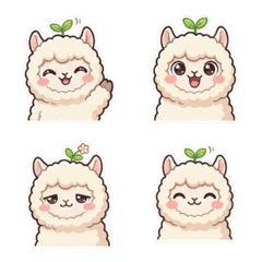 Fluffy Alpaca Emoji | Office Moods part1