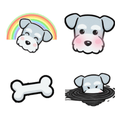 Schnauzer (Salt & Pepper) Animated Emoji