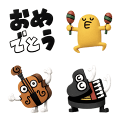 Yolk egg people and Musical Emoji3D