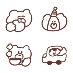 【絵文字】らくがきすぎるくま 2