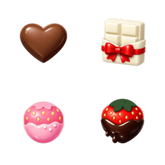 Sweet & Cute Chocolate Dessert Emojis